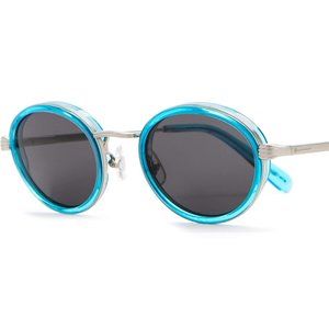 Crap Eyewear Oval Blue Sunglasses